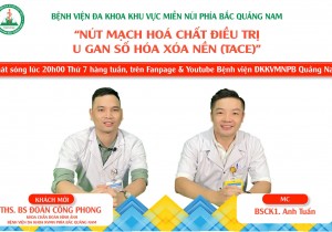 Chương trình tư vấn sức khoẻ: Điều trị U gan bằng phương pháp NÚT MẠCH HOÁ CHẤT SỐ HOÁ XOÁ NỀN TACE